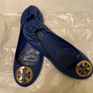 Tory Burch blue shoes